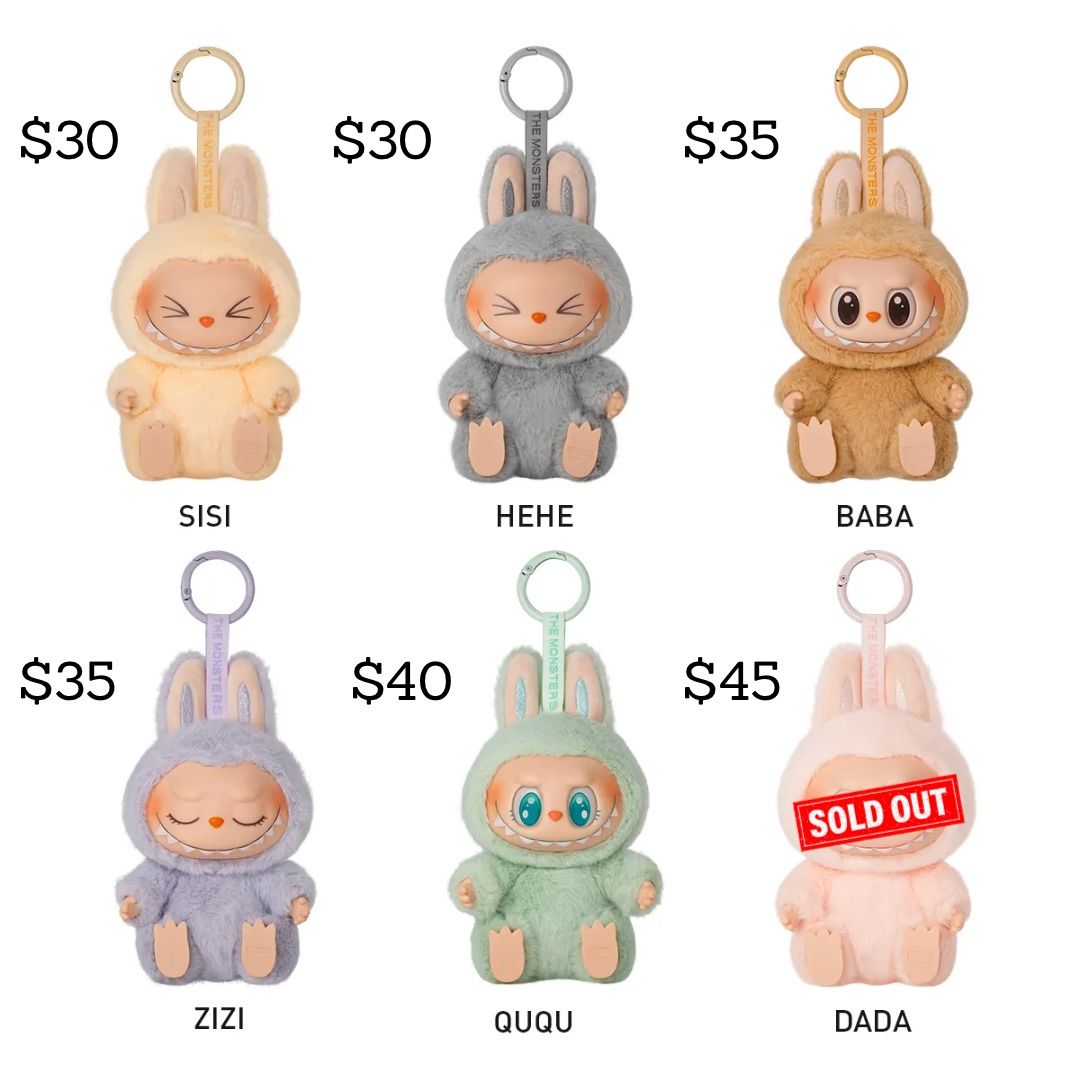 Have a Seat LABUBU Authentic THE MONSTERS Vinyl Plush Blind Box Hanging Pendant