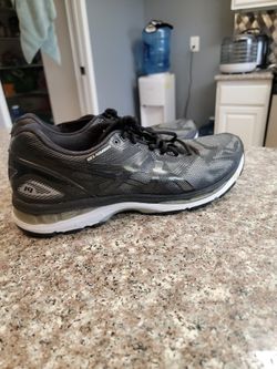 Asics Gel Nimbus 19 Mens Athletic Black Road Running Shoes Lace Up Sz 10.5 T700N