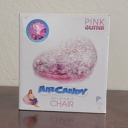 Pink Glitter Inflatable Chair 