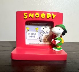 Peanuts Snoopy Mini Picture Frame Vintage Freestanding