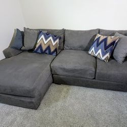 Charcoal Gray Chaise Sectional 