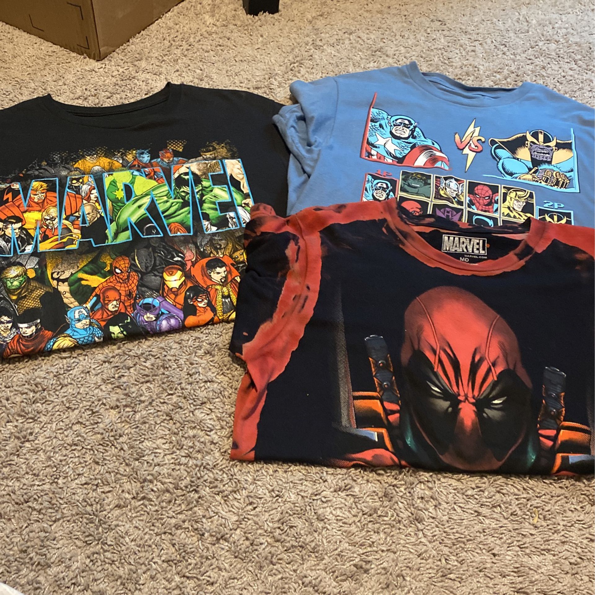 MARVEL T-Shirts (3 Shirts Included)