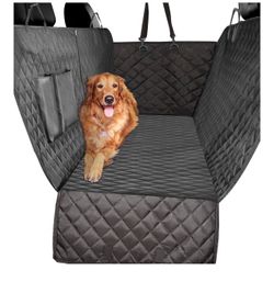 Dog Seat Cover for Back Seat with Zipper Side Flap, Heavy Duty car Hammock Pet Seat Cover for Cars, Trucks, suvs