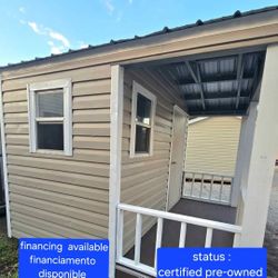 shed casita 10x10 porch with local delivery included 