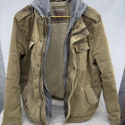 Vintage Levi's Mens Midweight Sherpa Field Jacket with Removable Hood Size Large