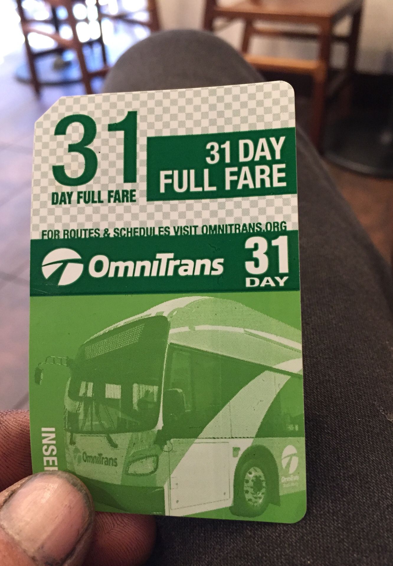 31 day bus pass I’m at haven and foothill