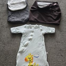 2 Winter Baby Sleeping Bags & a Carry Sling $15