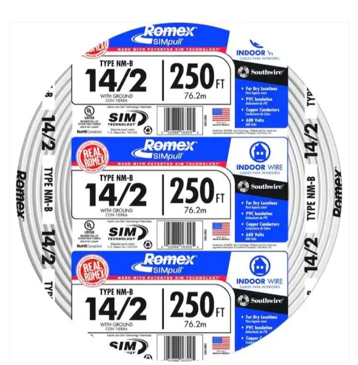 Romex 14/2 White Wire for Sale in Grand Terrace, CA - OfferUp