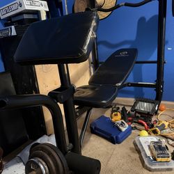 Marcy weight bench SALE with weights