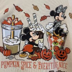 Disney World Parks 2025 Halloween Pumpkin Spice & Everything Nice Sweatshirt 