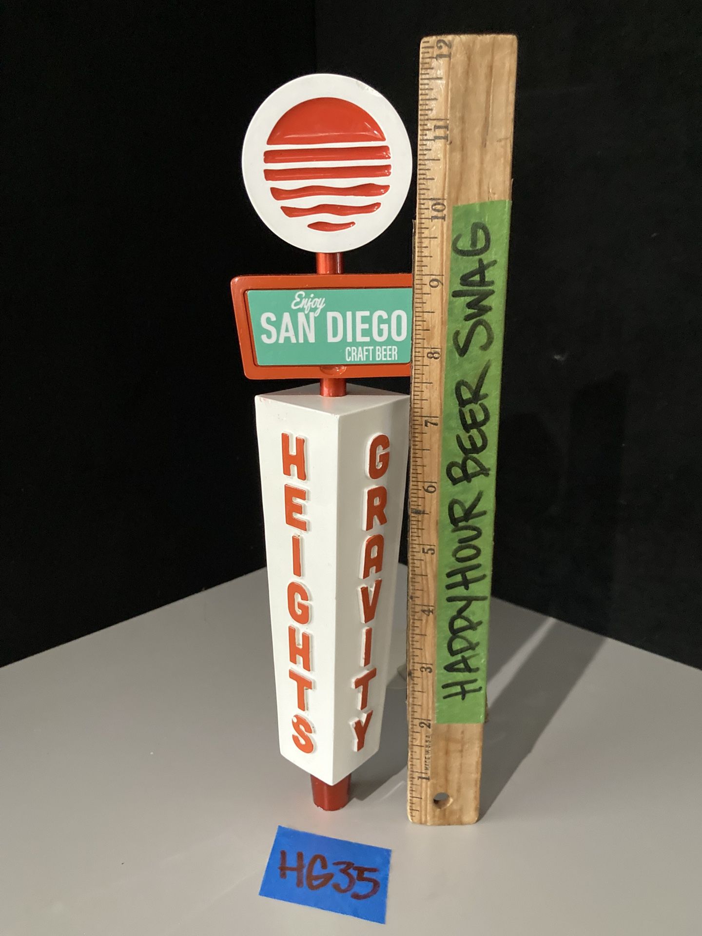 🌟 Rare Gravity Heights San Diego Tall Beer Tap Handle
