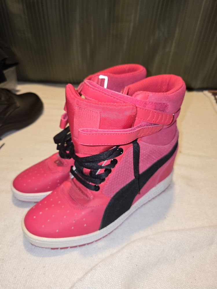 High Heel Pink Puma Sneakers