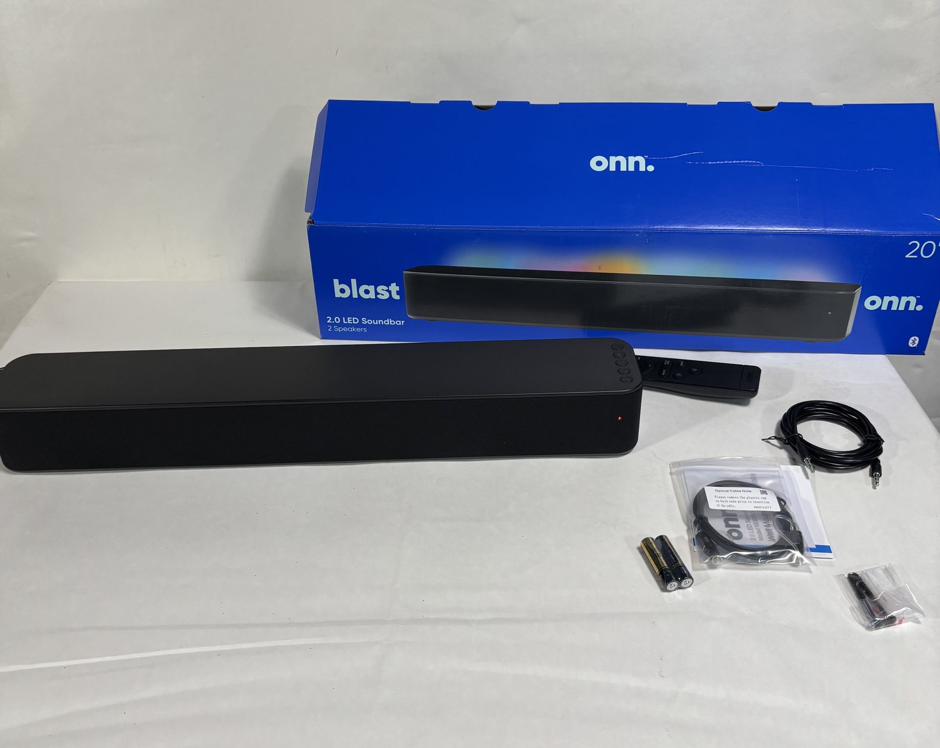 Onn 20'' 2.0 Soundbar with Bluetooth Speakers - Black
