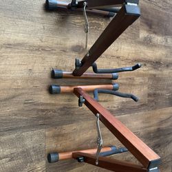 Pair of guitar / bass stands, portable, adjustable