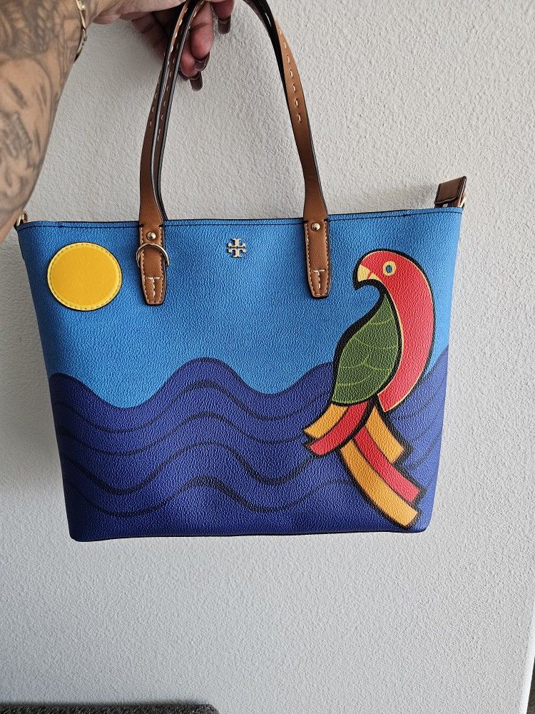 Tory Burch Kerrington Parrot Tote