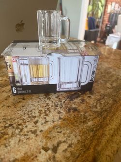 Home Essentials Mini Beer Mug Shot Glasses Set of 6
