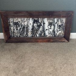 Wolf Frame Wood
