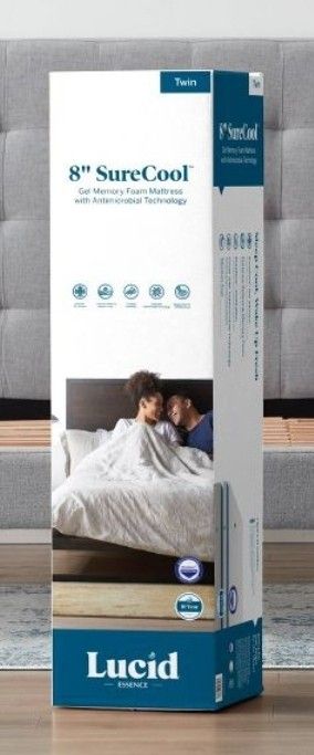 Lucid Essence 8" SureCool Gel Memory Foam Mattress