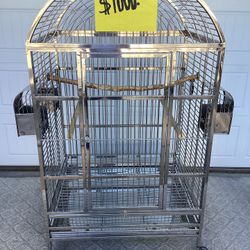 X Large Stainless Steel Macaw / Parrot Cage 