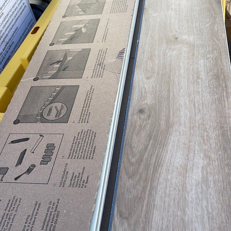 Mohawk Home Osprey Oak Waterproof Rigid 5mm Thick Luxury Vinyl Plank Flooring + 1mm Attached Pad Included