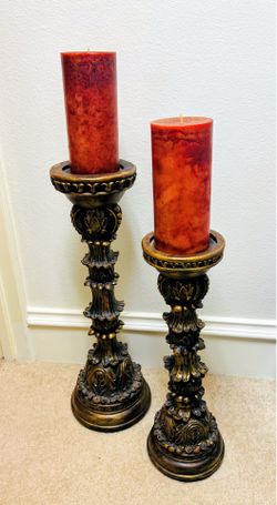 Heavy Ceramic Candle Holders