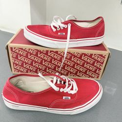 Vans Red Autentic Size 9.5 EUR 42.5
