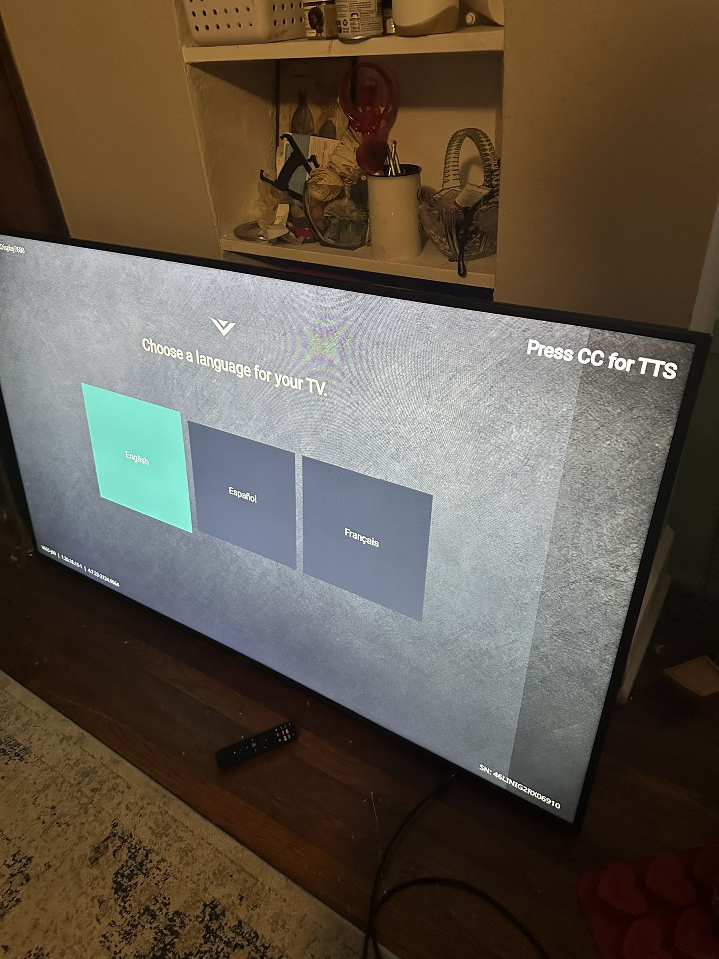 65 inch Vizio Smart Tv- voice control- cast feature- remote