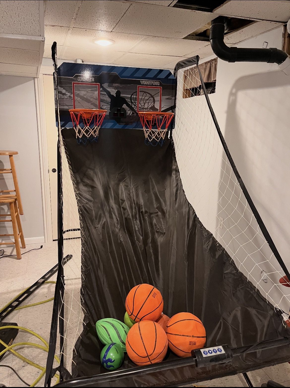 Double Basketball Set