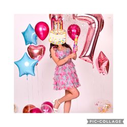 Spring/Summer/Easter Floral Party Dress