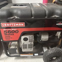 Craftsman 5600W Portable Generator – Electric Start – Excellent Condition