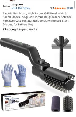 DRAYVORX new electric grill brush
