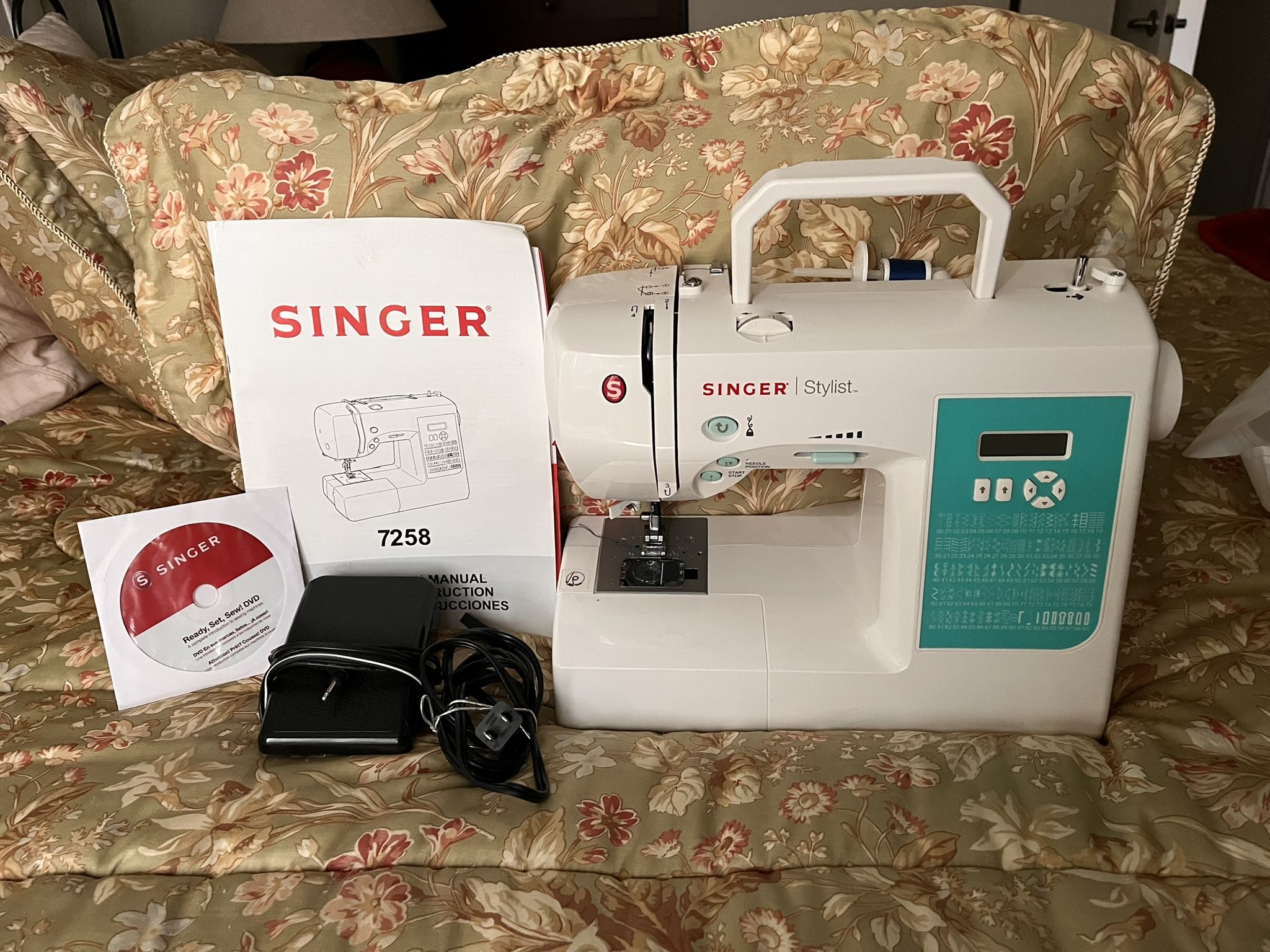 Singer Stylist Portable Sewing Machine with Cover