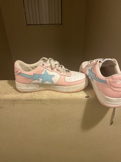 Pink And Blue Bapesta’s (size 9)