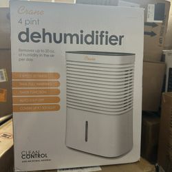 Crane 4 Pint Compact Dehumidifier (Model EE-1000).  