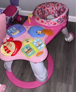 Pink Baby Activity Walker Play Table