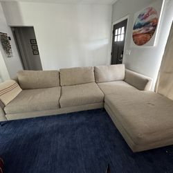 Couch- L Shaped Sectional With Right Arm Chaise- Living Spaces