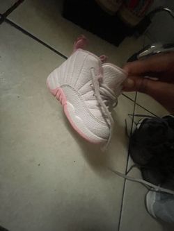 Jordan 12 retro pearl pink toddler sneakers