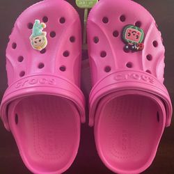 New!  Kids Crocs Baya Clog Hot Pink