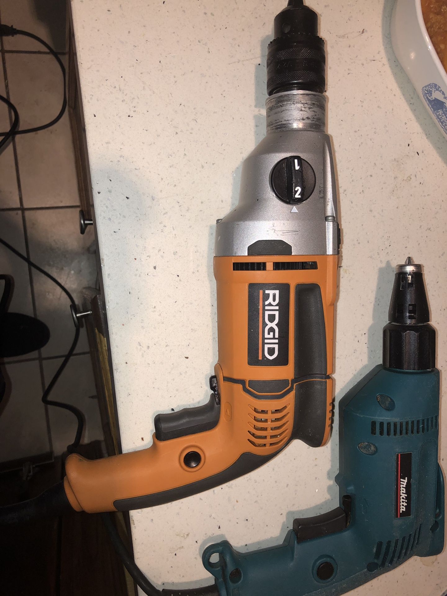 Ridgid and malita drill