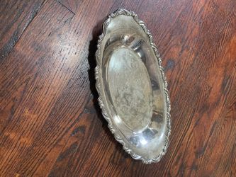 Silver-Plated Oneida Oval Serving Tray