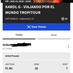 Karol G Tickets