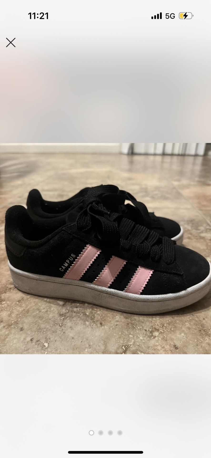 Adidas campus pink n black
