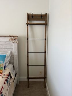 Farmhouse towel blanket rack