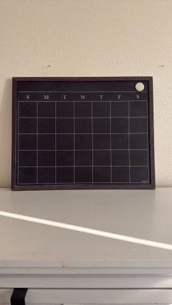 Framed Weekly Dry Erase Calendar Board