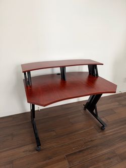 Wooden Monitor Desk