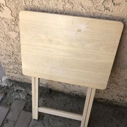 Folding Wood Table 19" x 15" x 27"