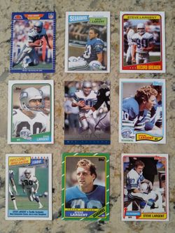 (9) Steve Largent Football Cards!
