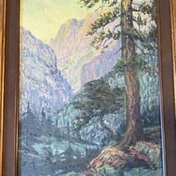 Walter Barron Currier 1923 Oil Painting