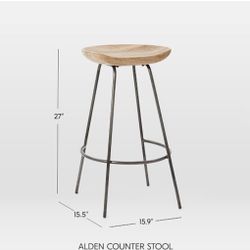 Alden West Elm Counter/bar Stools 