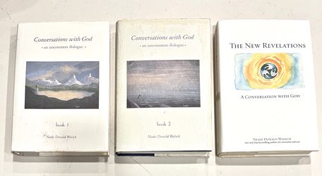 Neale Donald Walsch Hardcover Book Bundle - Conversations with God Books 1 & 2 + The New Revelations